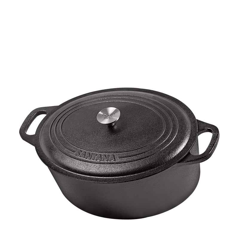 panela de ferro fundido, caçarola, cacarola, 4 litros, santana oval